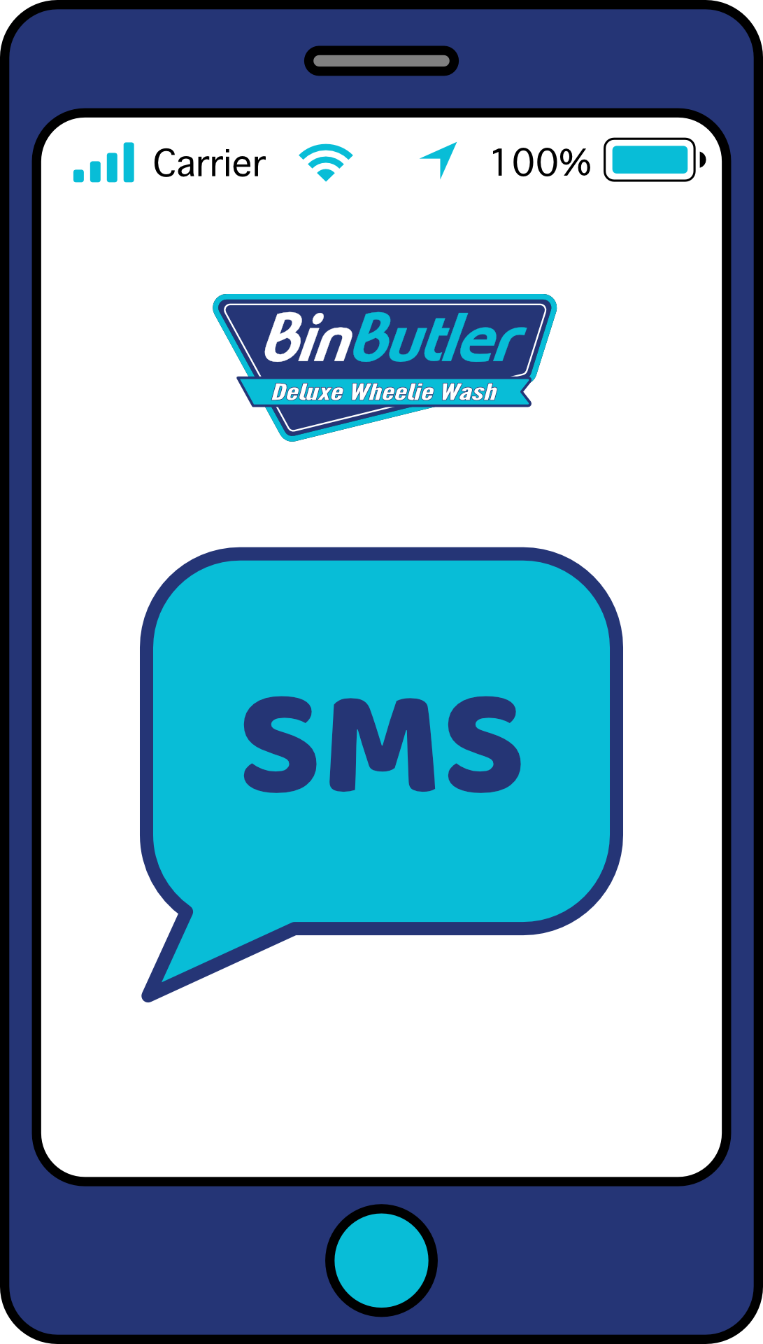 Bin Butler Wheelie Bin Cleaning SMS text reminder